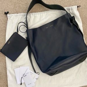 Celine Twisted Cabas Calfskin Small Blue and Green Leather Tote - 10 DAYS